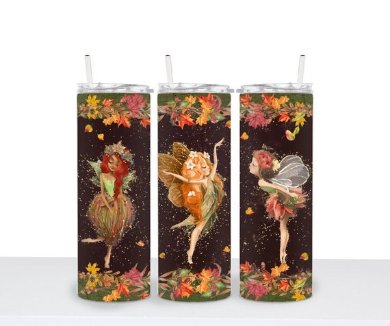 Fairy Tumbler, Fantasy Coffee Mug, Whimsical Cup, Travel Mug, Fairy Gift for Women, Birthday Gift for Teenage Girl, Gift for Niece from Aunt