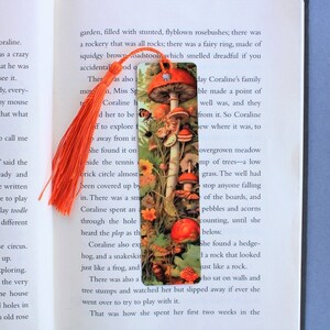 Mushroom Bookmark with Tassel, Cute Cottagecore Bookmark, Mushroom Gifts for Women, Birthday Gift for Teenage Girl, Book Lover Gift for Her