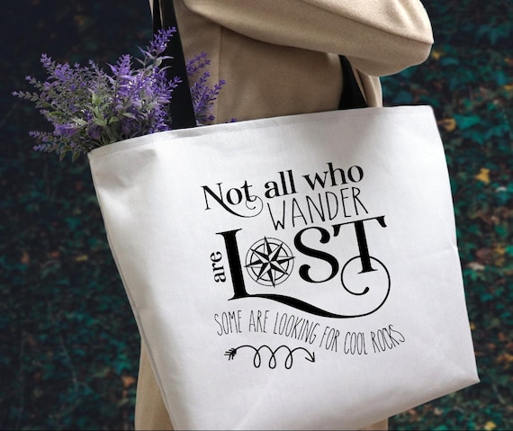 Rockhound Bag, Reusable Shopping Bag, Overnight Travel Bag, Tote Bag for School, Rockhound Gift, Gift for Rock Collector, Rock Lover Gift
