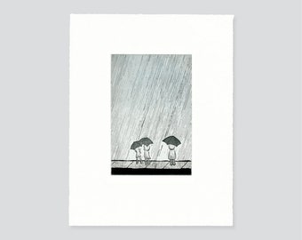 Shelter, Original Intaglio Print
