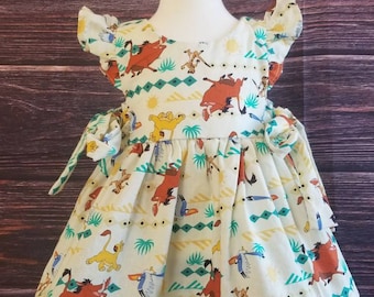 Lion king dress with bloomers set