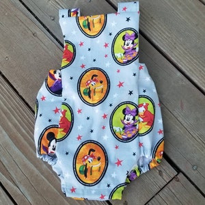 Halloween Minnie romper boy or girl with cape!