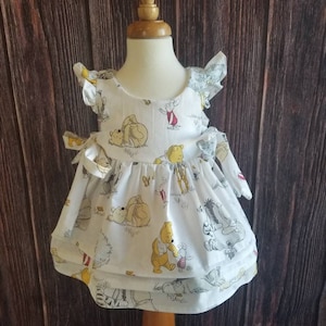 Winnie the pooh dress with bloomers set