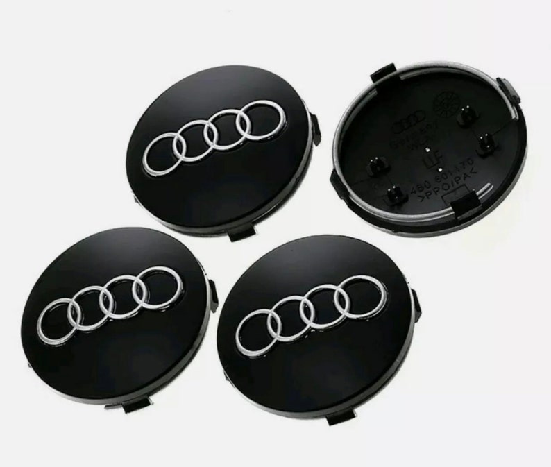 Black Audi Wheel Centre Hub Caps 60mm X4 for A3 A4 A5 A6 Etsy Canada