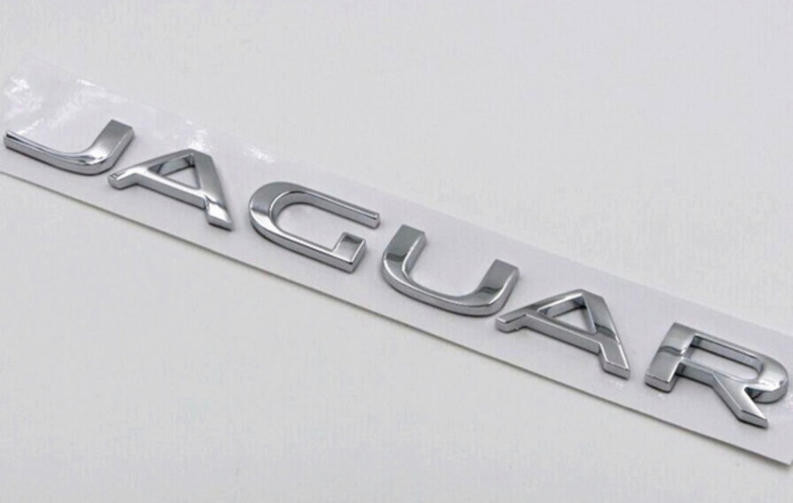 Jaguar Letters Rear Trunk Boot Badge in Chrome or Black Etsy