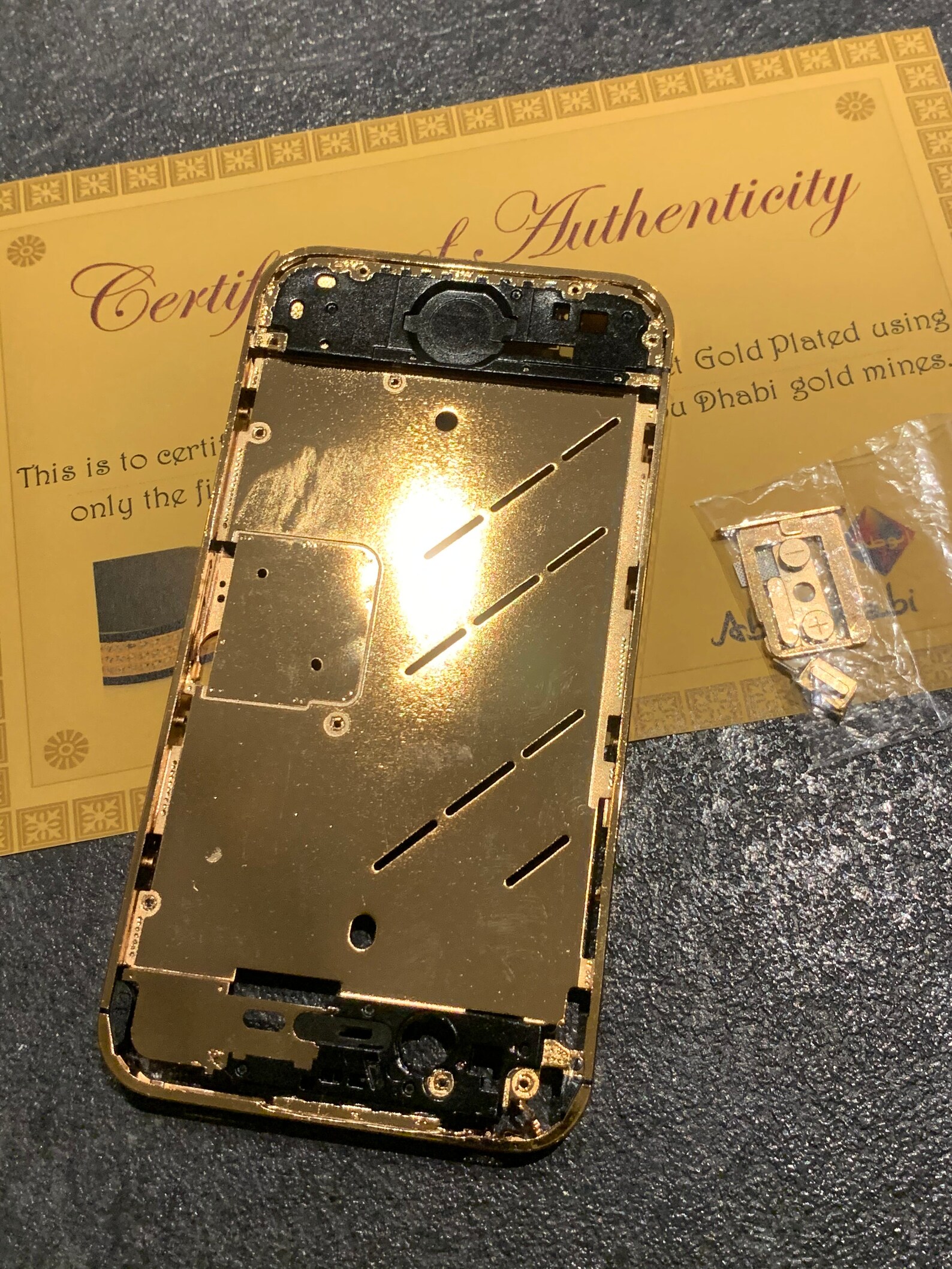 24k Gold Plated Bezel Chassis Housing for iPhone 4S Etsy