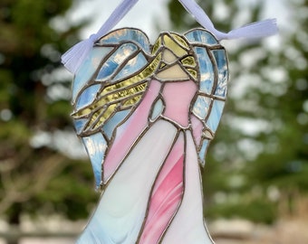 ヴィンテージステンドグラスの天使 - Etsy 日本