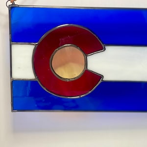 Colorado Stained Glass Flag - two sizes
