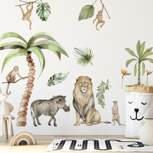 Jungle Wall Stickers Etsy UK
