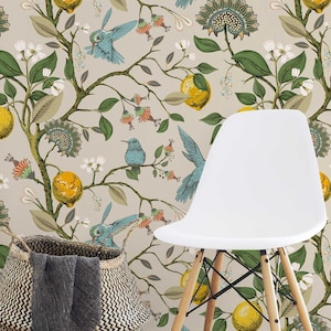 Lemon Grove Kolibris schälen und aufkleben Tapete - entfernbares selbstklebendes für Kinderzimmer oder Küche