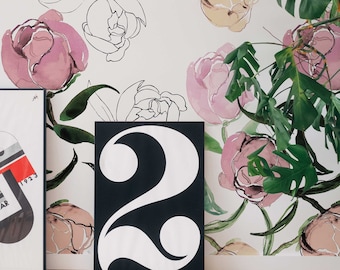 Peony Wall Mural: Blooming Peonies Removable Wallpaper