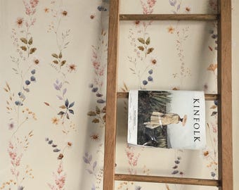 Watercolor Wildflower Peel and Stick Wallpaper Mural
