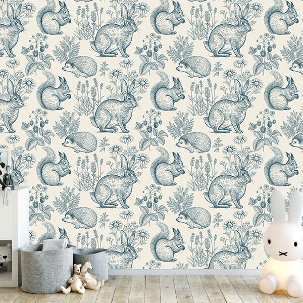 Animal Wallpaper Etsy UK