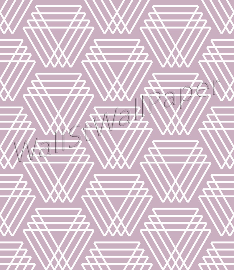Wall Art Tapestries 36 violet triangles pattern self adhesive removable wallpaper| Wall hangings Home decor Wall decor