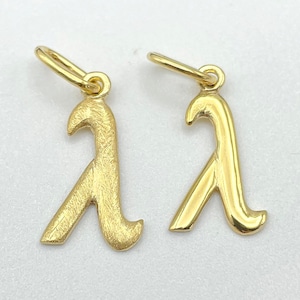 Gold Lambda Charme, griechischen Buchstaben Lambda Halskette, Halskette Charme, subtile Homosexuell & lesbische Symbol Anhänger Halskette