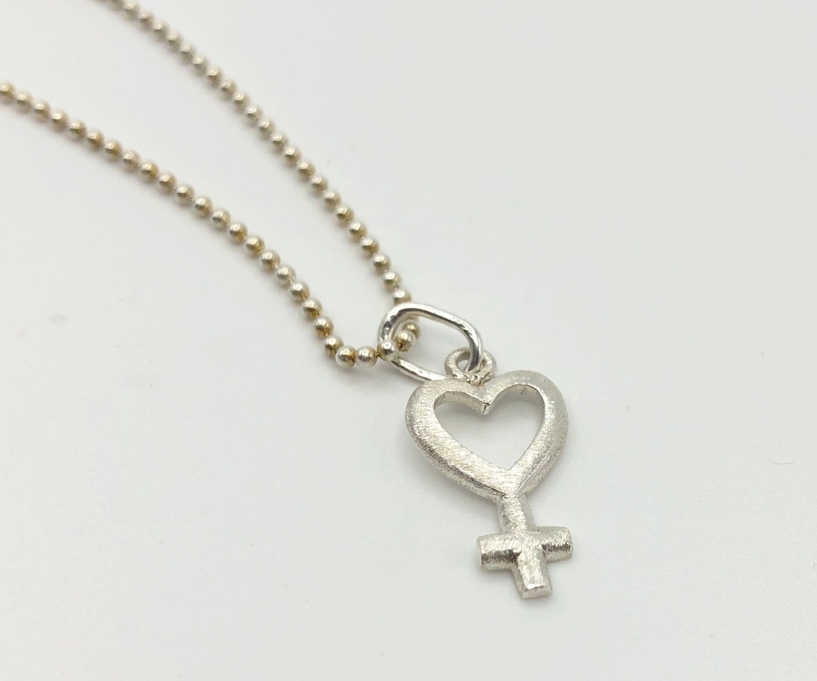 Female symbol necklace Venus symbol pendant Woman symbol Etsy