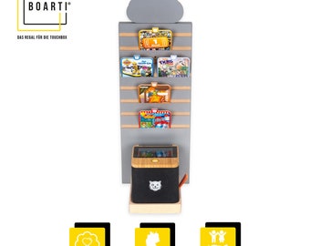 BOARTI® Tower Grau mit grauer Wolke für Tigerbox touch & 16 Tigercards