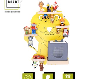 BOARTI® "Lion petit, jaune" - l'étagère pour la boîte à musique / d'environ 20 à 48 figurines