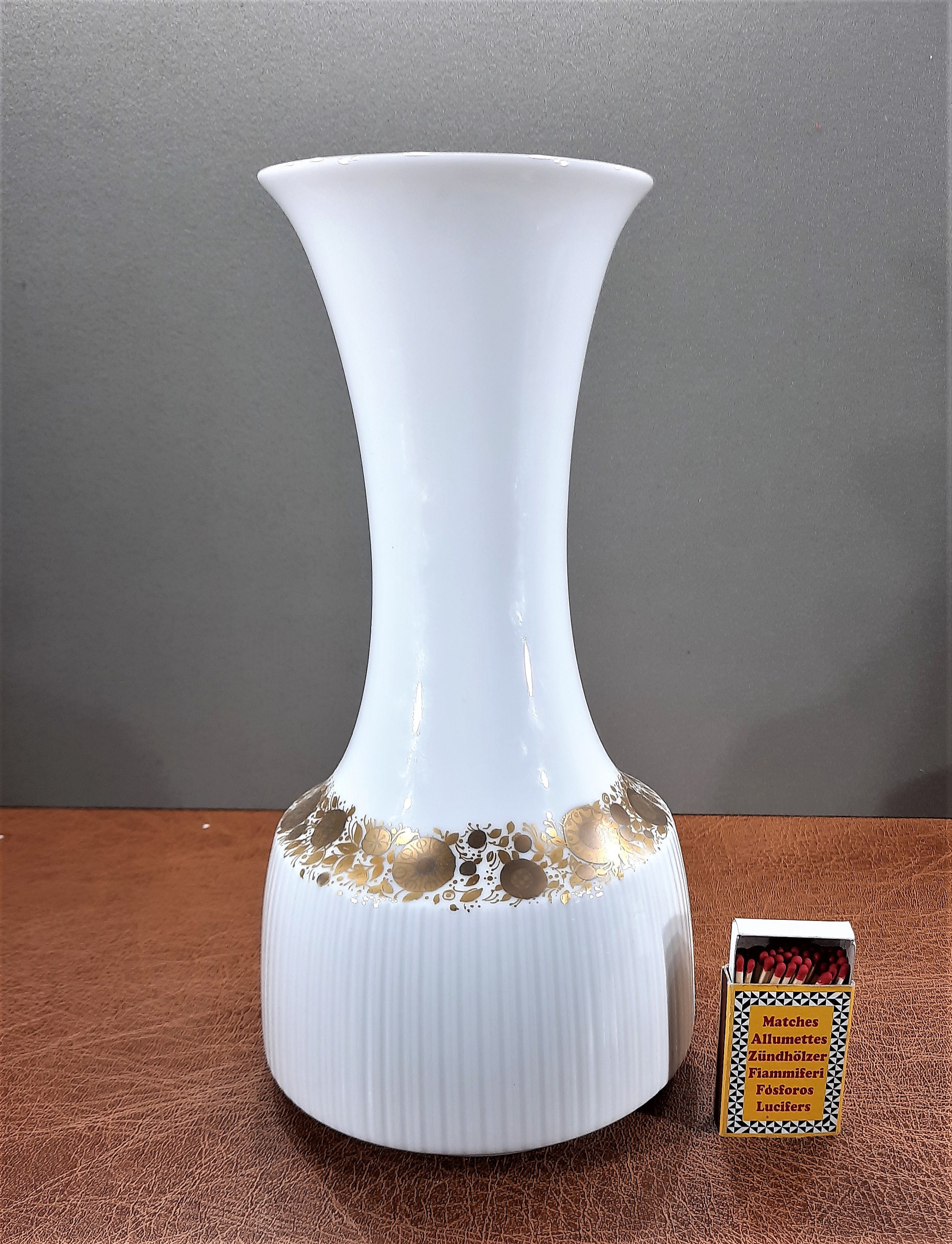 ROSENTHAL whitegold vase studio linie Modulation Etsy