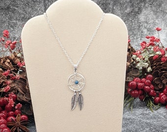 ERPANG 925 Sterling Silver Dreamcatcher Shape Chain Pendant Necklace Female Sterling Silver Jewelry