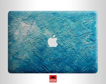 Blaue Ölfarben MacBook Vinyl Aufkleber Haut Abdeckung MacBook Air 15 M2 Chip A2941 Modell MacBook Air 13 MacBook Pro 13 14 15 16 Zoll