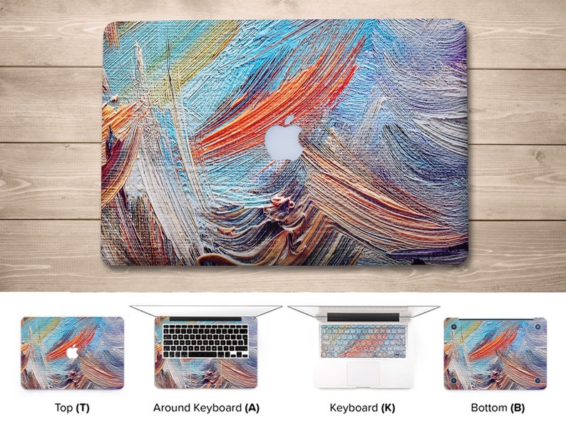 Oil Painting Print Macbook Pro 2018 Abstract Macbook Macbook Etsy