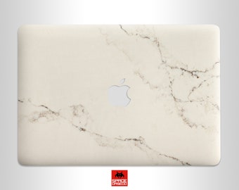 Weiße helle Marmorabdeckung für MacBook-Oberseite, Unterseite, rund um die Tastatur und Tastatur. MacBook-Haut-Vinylabdeckung