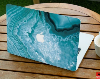 Green Marble Macbook decal / Macbook Air Sticker / Stickers Macbook Pro skin / Macbook pro case / Macbook skin / Macbook Pro Decal