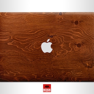 Wooden MacBook vinyl skin wood print laptop protective cover Trendy 2025 MacBook protection