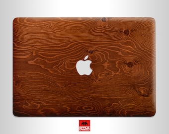 Wooden MacBook vinyl skin wood print laptop protective cover Trendy 2025 MacBook protection