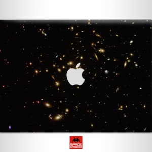 The Galaxy Cluster Hubble Image MacBook Vinyl Skin Black Night Sky Stars MacBook Sticker skin