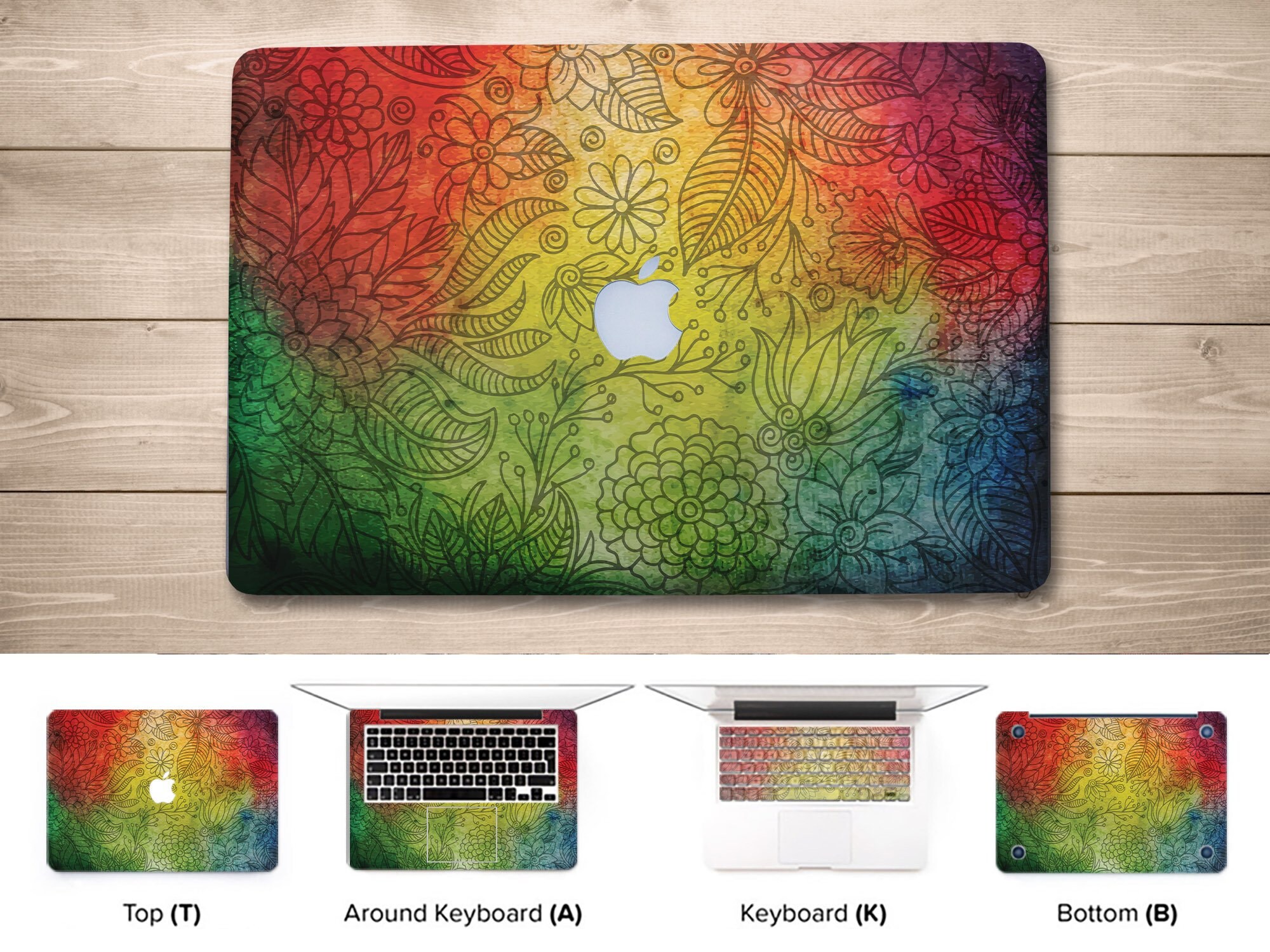 Abstract Macbook Macbook Pro 15 2017 Geometric Art Colorful Etsy UK