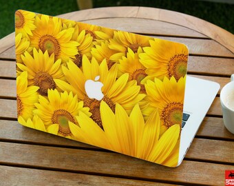 Yellow macbook skin Sunflower Laptop cover 13 inch MacBook Nature Skin MacBook 2018 Mac Book Pro 15 Retina Laptop skins MacBook Air Decal