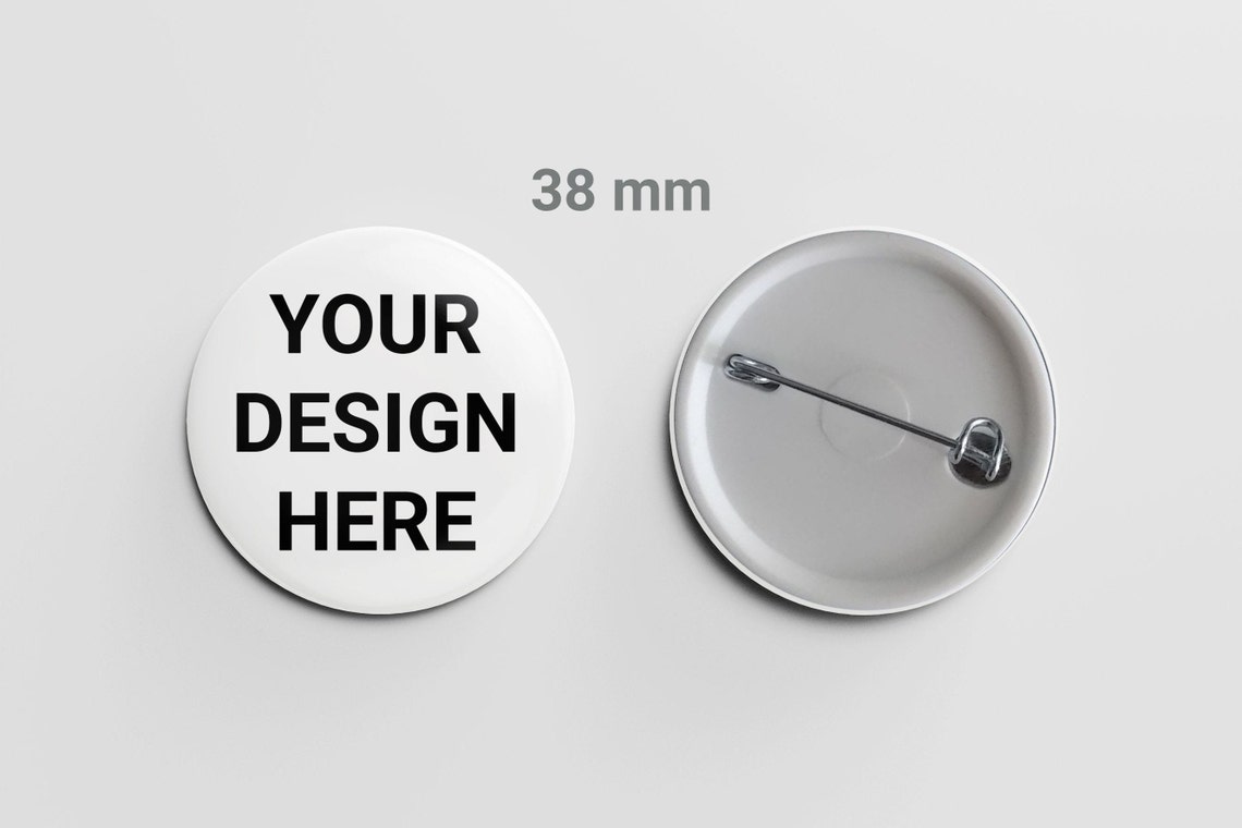 Custom pin badge Your logo here Design your own pin Etsy