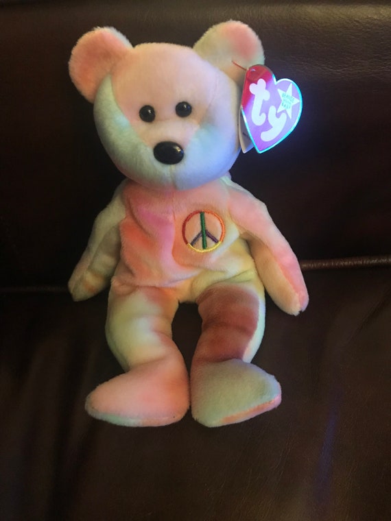 peace beanie baby tag errors