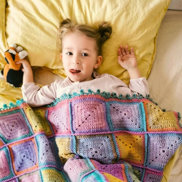 Miniature Granny Square Blanket Etsy