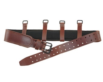 Leather Tool Belt Ambassador Series 3" w/ Suspender Hooks