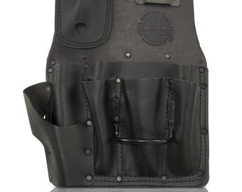 Graintex Drywall Pouch Ambassador Series Black Color Top Grain Leather