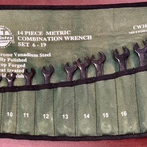 Wrench Set 14 Pieces Metric Combination