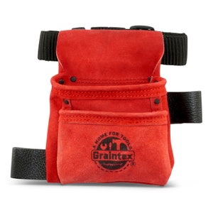 Ceinture à outils pour enfants 2 poches en cuir suédé
