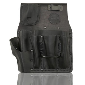Graintex Black Drywall Pouch Ambassador Series Top Grain Leather