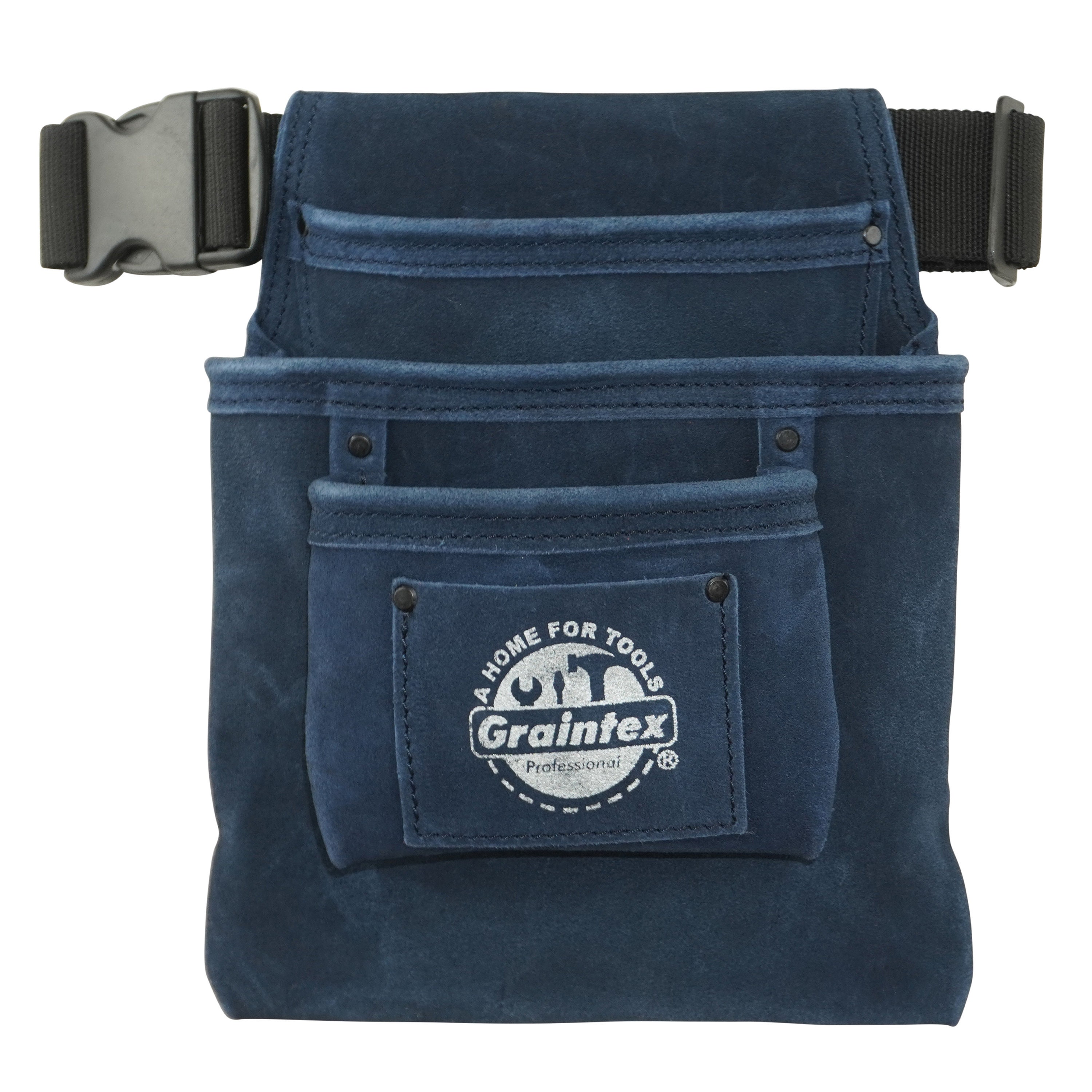 Blue Tool Pouch W belt in Suede Leather With 3 Pockets Etsy Ireland