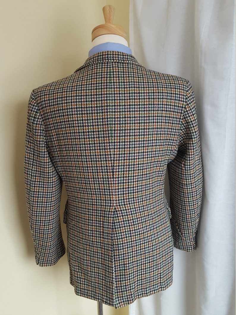 1950s 1960s Crombie Scottish Wool Houndstooth Etsy