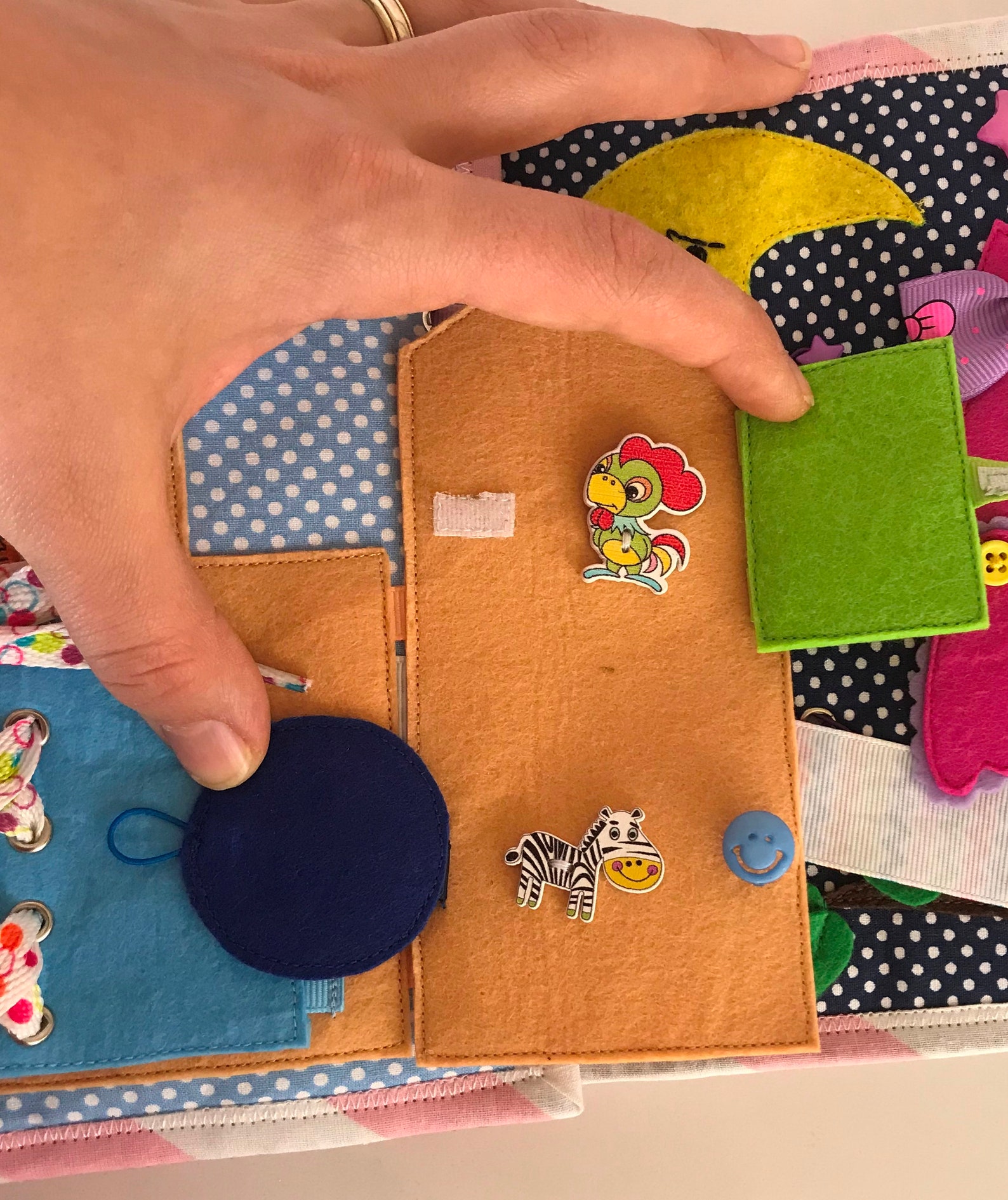 Toddler Busy Book Custom Felt Quiet Book Fabric Activity Book Etsy