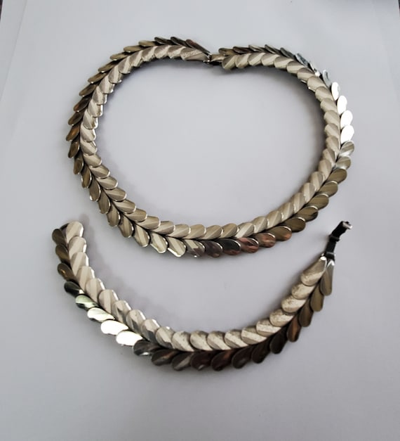 Vintage 40s Retro Danecraft Sterling Silver Neckla