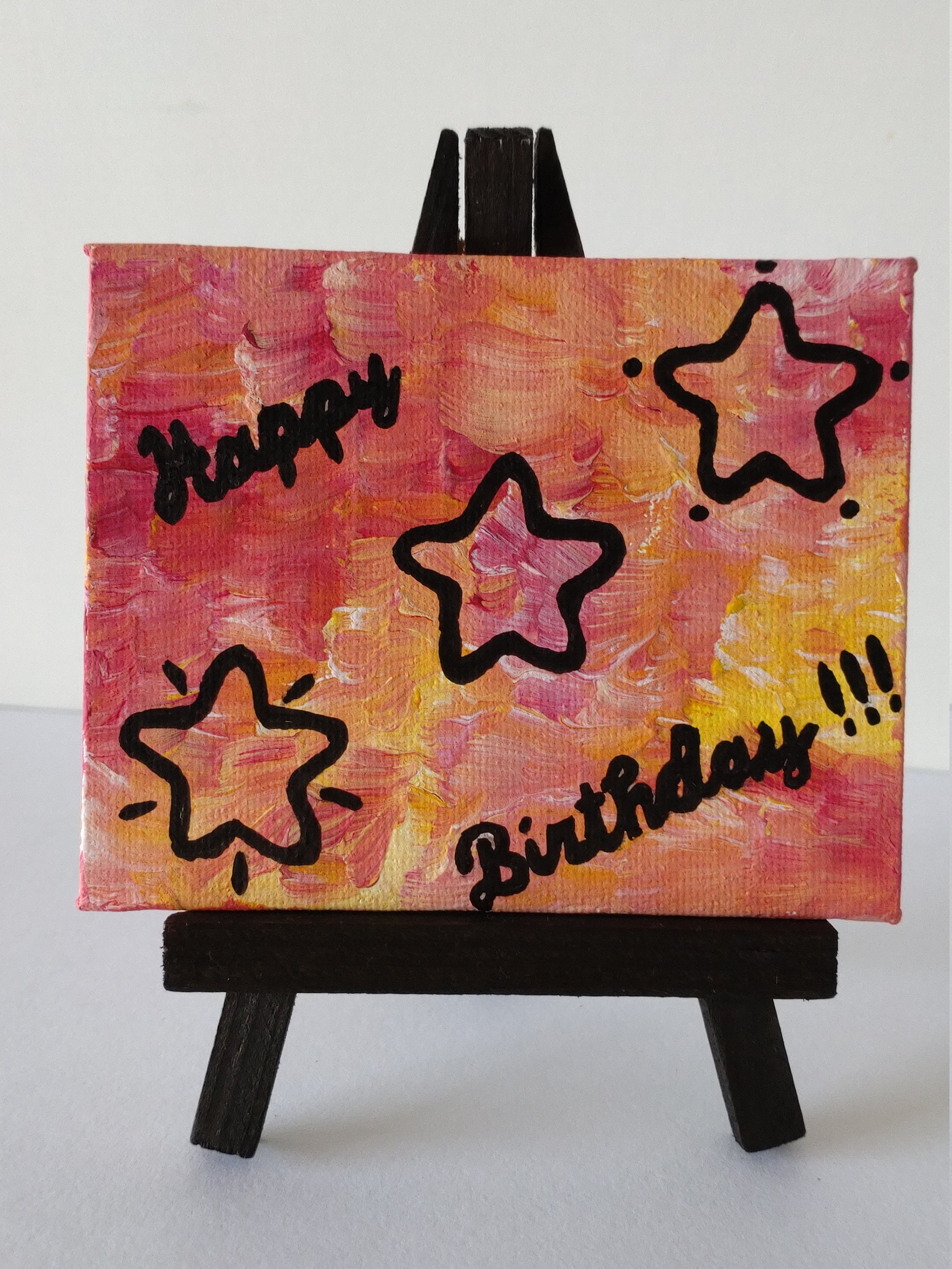 Toile Anniversaire Orange