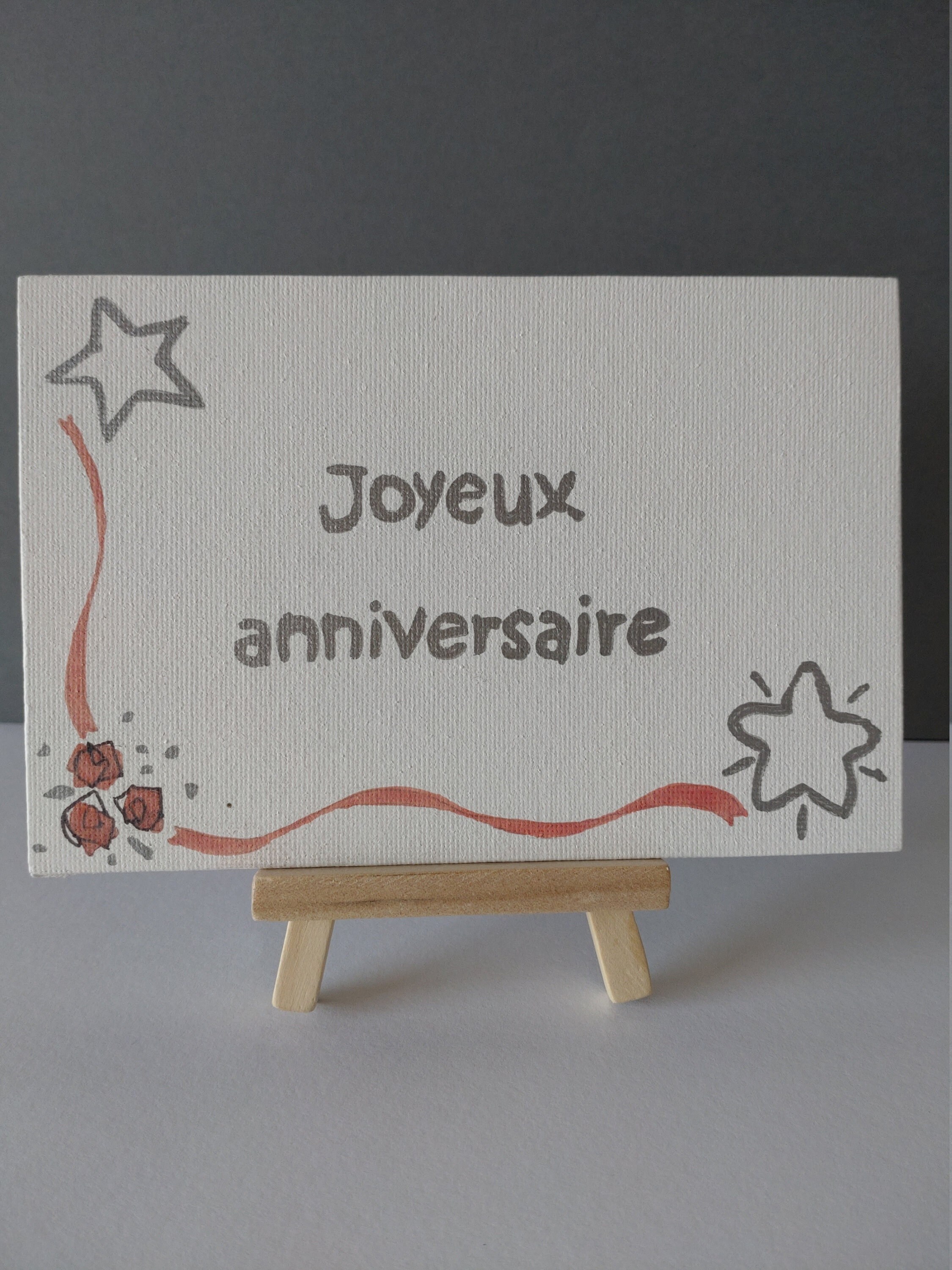 Toile Anniversaire Étoilé