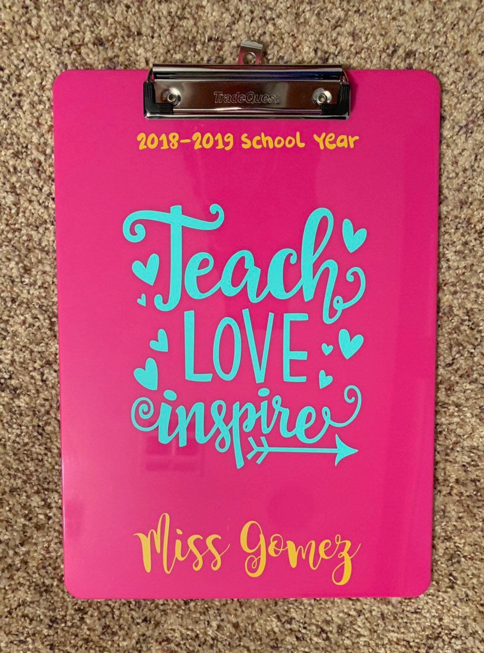 Teacher Clipboards Personalized Local Pick Up Etsy