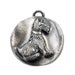 Your Pet's Ashes in Silver Personalized Sterling Schnauzer Pendant Necklace Charm with your Pet's Cremation Ashes Mixed in .925 Silver Clay