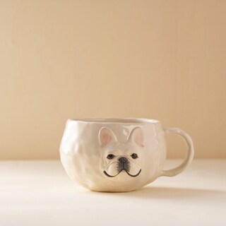 Tazza Bulldog Francese Con Sagoma Nera – Tazza Da Caffè/Tè, Regalo Divertente Per Proprietari Di Cani